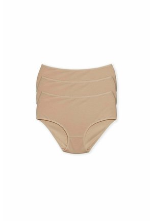 3-PACK HIGH WAIST - Slip - beige