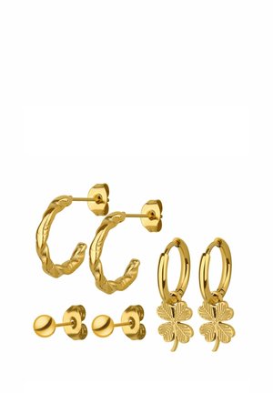 SET - Earrings - gold-coloured