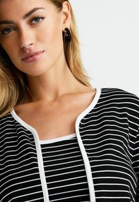 Next SET  - REGULAR FIT - Kardigan - black white stripe