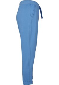 Urban Classics LADIES OPEN EDGE TERRY TURN UP PANTS - Tréningruha alsók - horizonblue