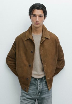 Lederjacke - light brown