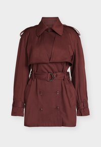 ASTER SHORT TRENCH COAT - Manteau court - deep plum