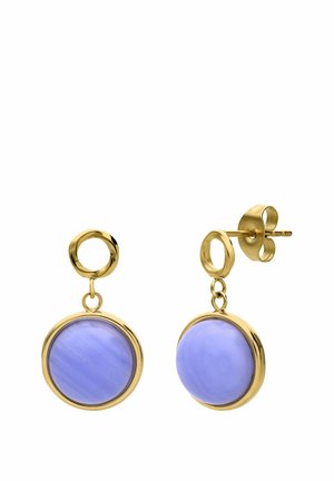 VINTAGE - Oorbellen - gold-coloured/blue