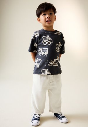 Next, SHORTS - Jean boyfriend - ecru