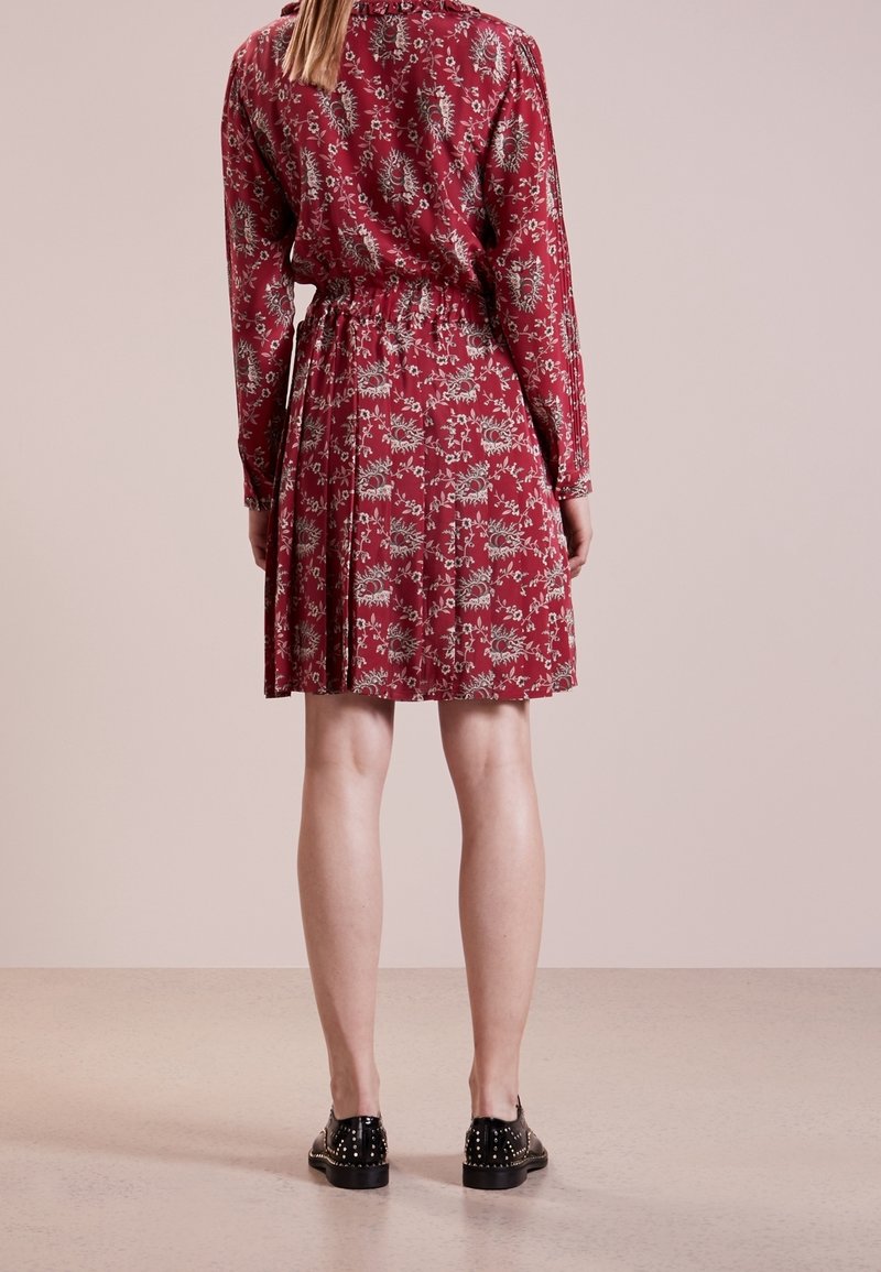 the kooples red pleated shirt dress Red The Kooples Dresses for Women