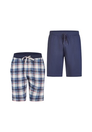 2-PACK  - Pyjamahousut/-shortsit - kariert marine