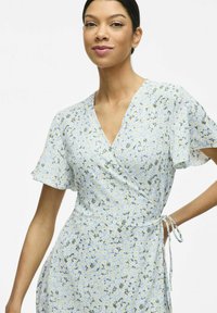 VILA VILOVIE WRAP DRESS - Vestido informal - kentucky blue