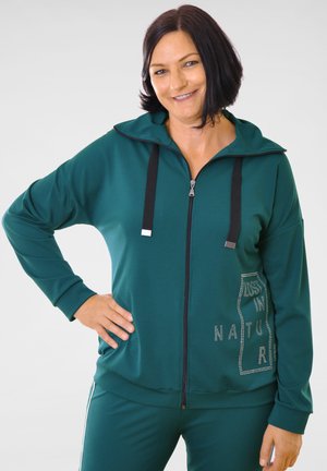 FLIESSENDE - Sweatjacke - petrol