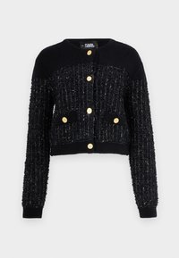 CARDIGAN - Adīta jaka - black