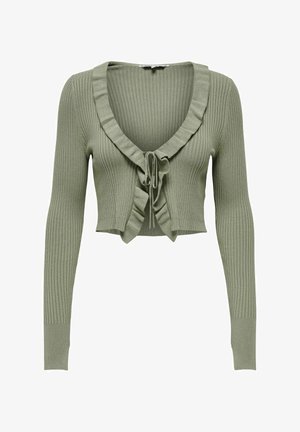 ONLY, V-AUSSCHNITT - Cardigan - tea