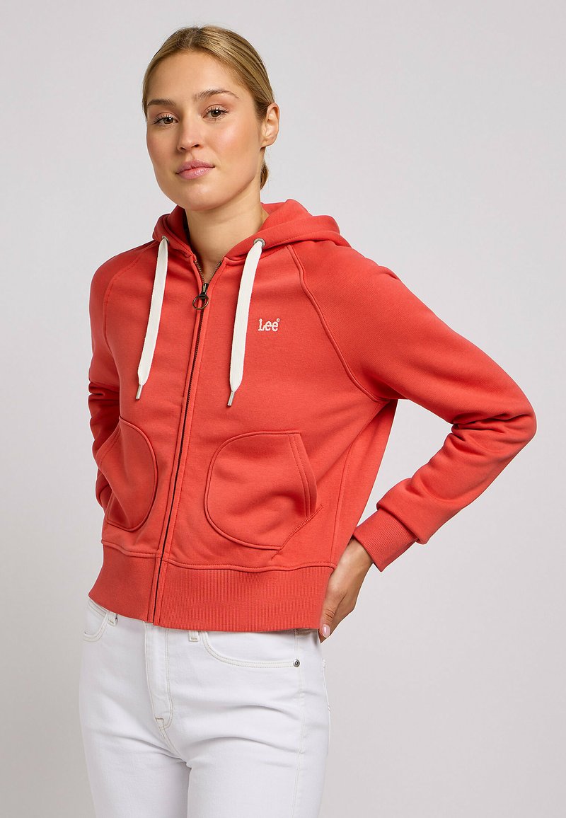 Lee ZIP THROUGH - Sudadera con cremallera - poppy