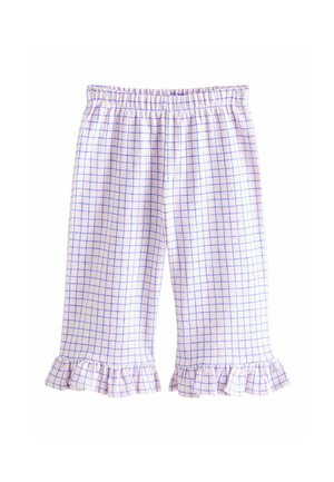 WIDE  FRILL  - Pantalon classique - pink blue check