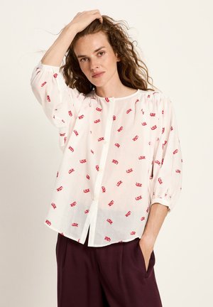 MIT KRÄUSELN - Bluse - off white love
