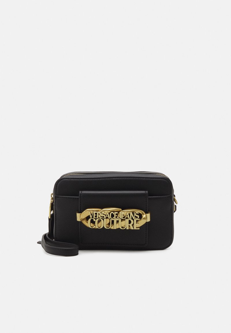 Versace Jeans Couture CHAIN LOGO CAMERA BAG Sac bandoulière black