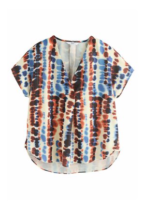 REGULAR FIT - SHORT SLEEVE OVERHEAD - Print T-shirt - blue/orange tie dye print