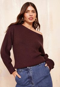 Friends Like These OFF THE SHOULDER - Pulóver - berry red