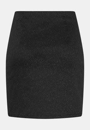 Pieces, PCSHINE SPARKLE SKIRT - Denimová sukně - black