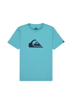 EV COMP LOGO YT WBB0 - T-Shirt print - aqua - solid