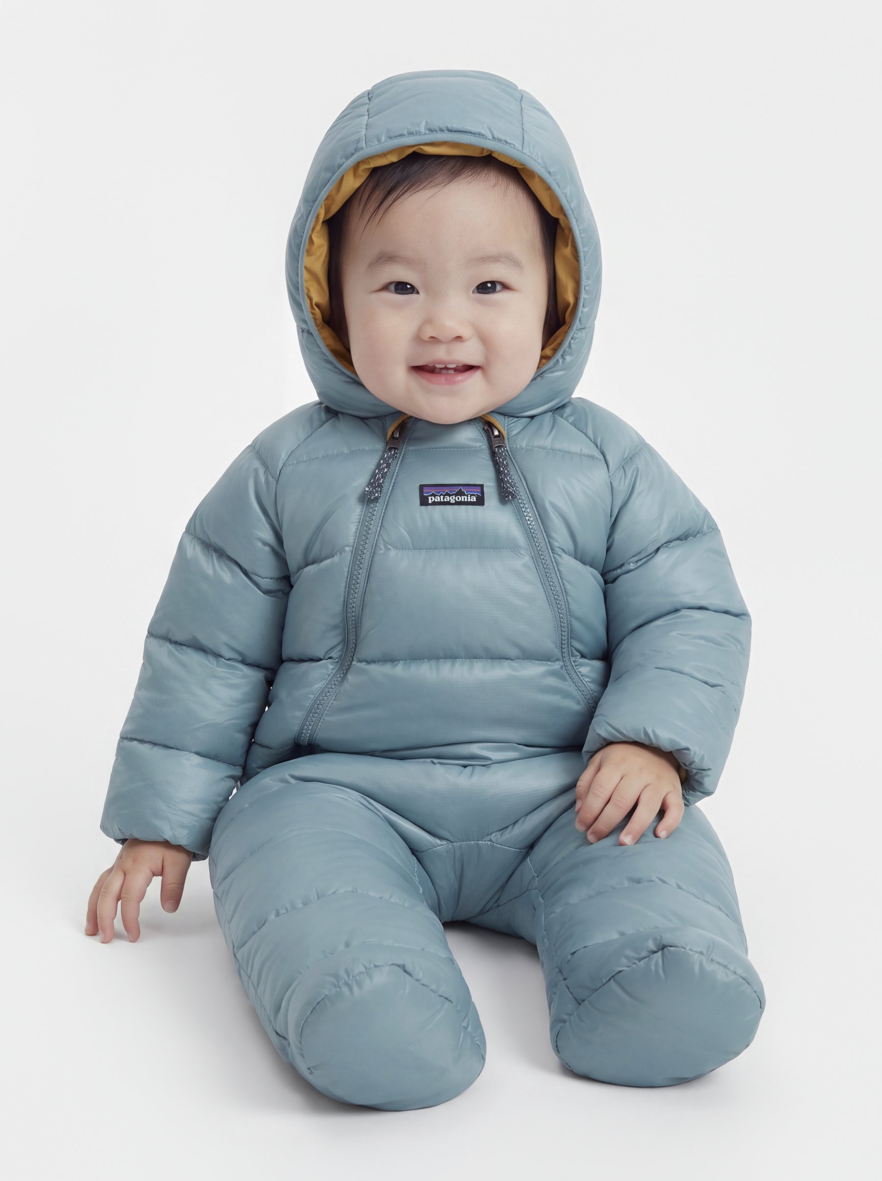 TINYCOTTONS VICHY PADDED OVERALL UNISEX - Snowsuit - blue/navy