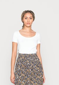 Anna Field 3 PACK - T-shirt básica - black/white/brown