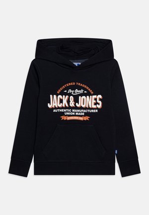 JJELOGO NOOS JNR - Jersey con capucha - navy blazer/white/marmelade