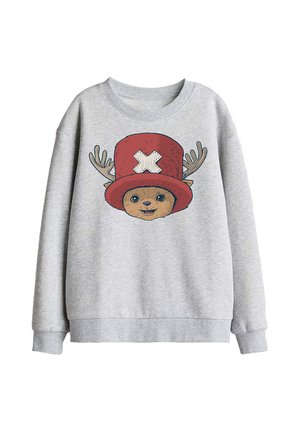 NETFLIX, ONE PIECE CHOPPER HEAD UNISEX - Sweatshirt - mottled light grey