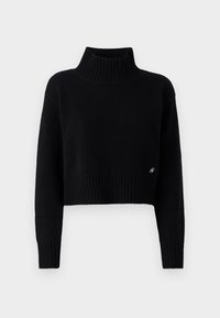 CROPPED TURTLENECK - Pulover - black
