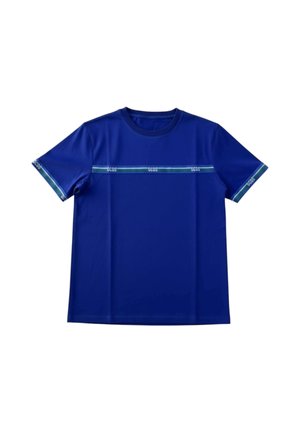 GCDS, LOGO TAPE SS T-SHIRT - T-shirt con stampa -  blue