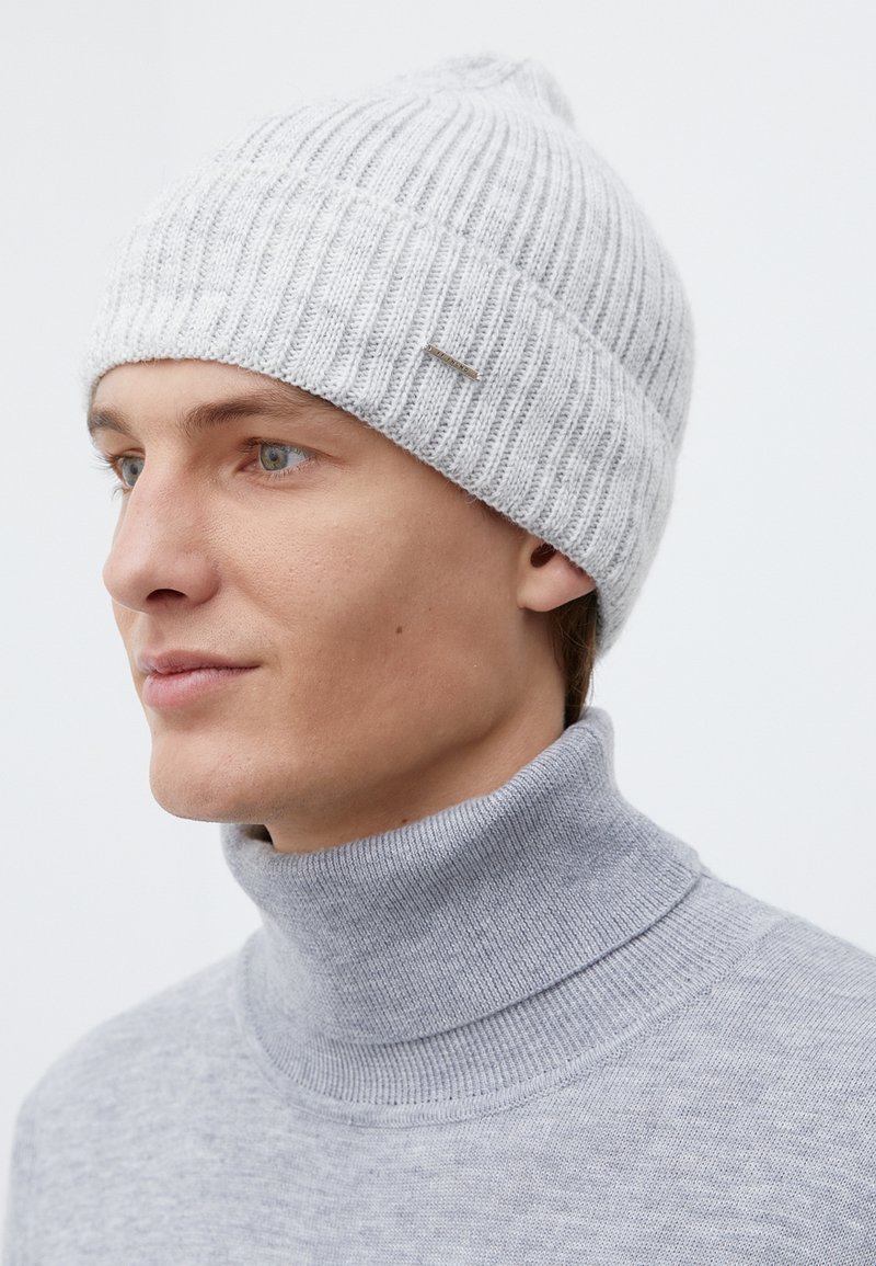 Herren Mützen | Finn Flare Mütze light grey/grau - QN28176 Herren Mützen | Finn Flare Mütze light grey/grau - QN28176