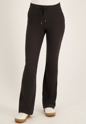 JE M'APPELLE JE M'APPELLE - DAMES -  TRAVELSTOF FLARED FIT BROEK - - Trainingsbroek - bruin