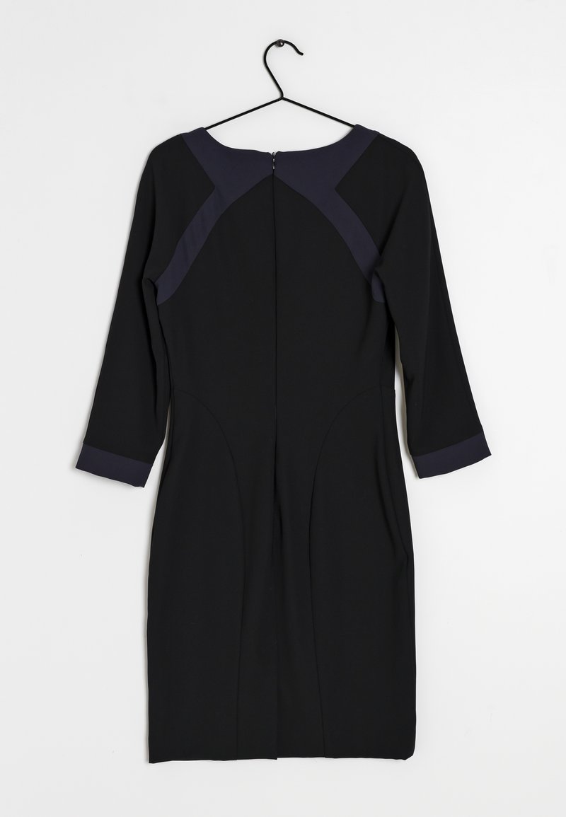 armani jeans black dress Vintage 90s Armani Jeans Black Dress, Criss Cross Back Dress, Silk Button Gown