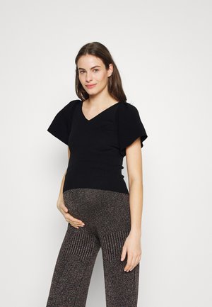 Vero Moda Maternity VMMGINNY V NECK  - Πουλόβερ - black