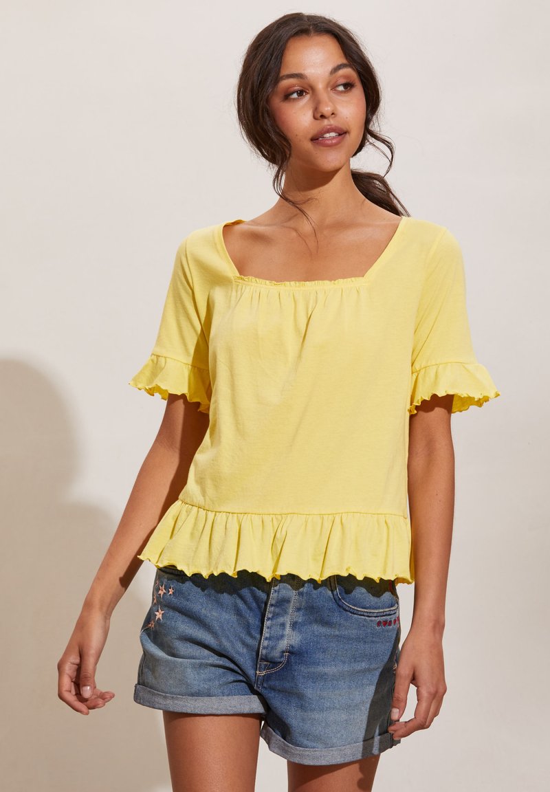 Damen T-Shirts | Odd Molly T-Shirt basic lucky yellow/hellgelb - LW41530 Damen T-Shirts | Odd Molly T-Shirt basic lucky yellow/hellgelb - LW41530