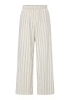 PCTIMBE WIDE PANTS  - Kelnės - off white/dark blue