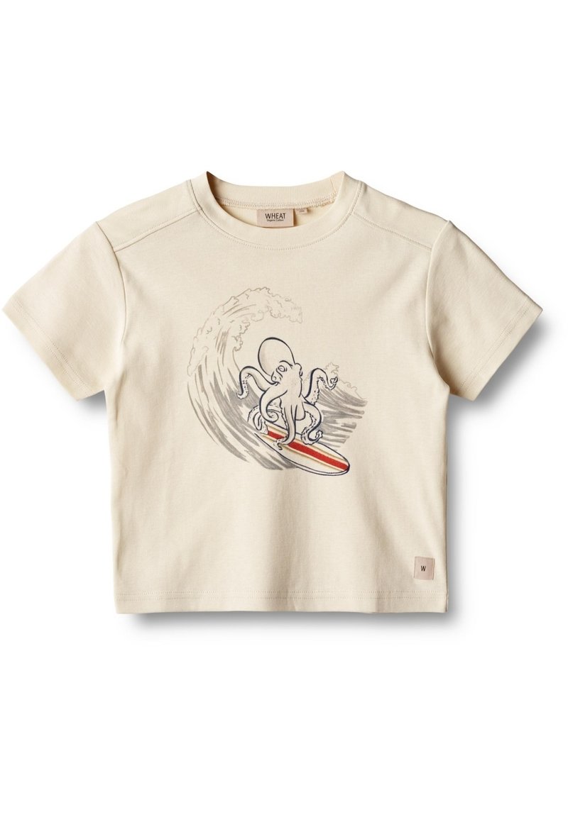 Wheat T-shirt print beige