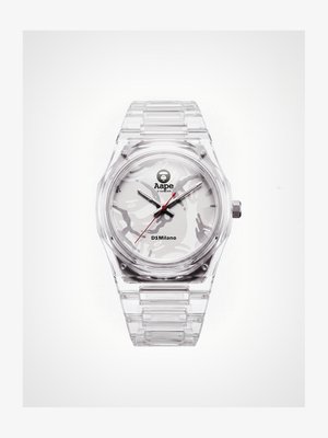 D1 Milano, D1 X AAPE: GREY NYLON - LIMITED EDITION WATCH 39MM - Montre - transparent