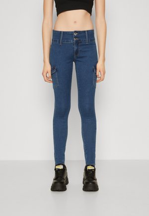 ONLROYAL CARGO - Jeans Skinny Fit - dark blue denim