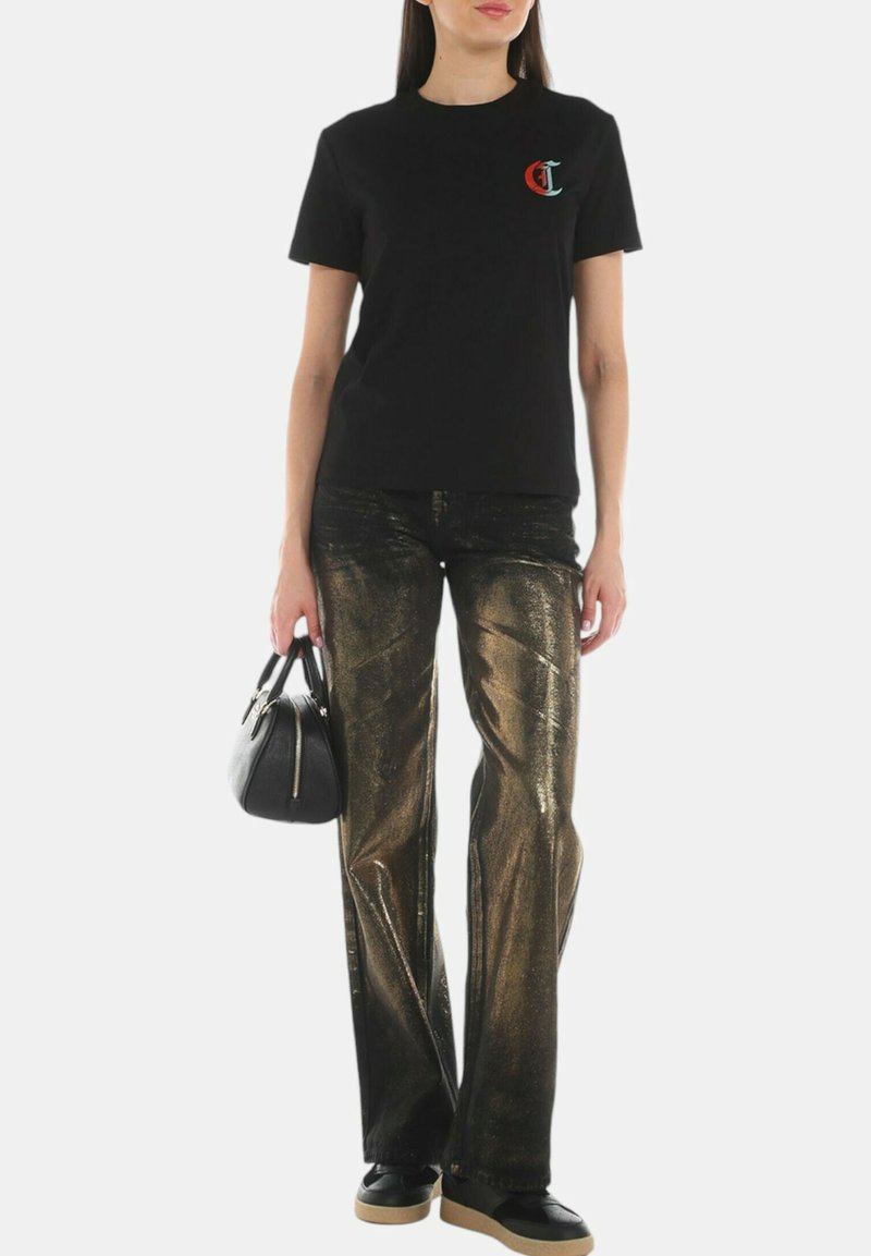 Just Cavalli T-shirt print zwart