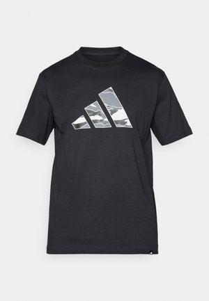 adidas Sportswear CAMO LOGO - Print T-shirt - black