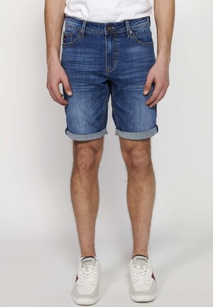 STRECTH REGULAR FIT BERMUDA - Short en jean - azul med medium blue