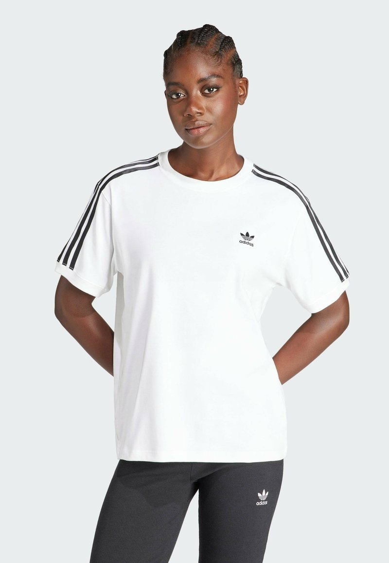 adidas Originals - 3 STRIPE - Print T-shirt - white, Enlarge