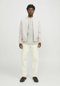 Jack & Jones SUMMER HALF PLACKET  - Camicia - crockery