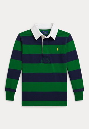 THE ICONIC RUGBY SHIRT - Maglietta a manica lunga - athletic green/refined navy