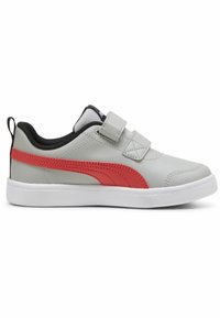 Puma COURTFLEX V2  - Scarpe da allenamento - cool light gray active red