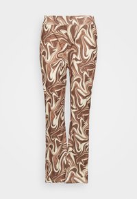 Não selecionado, brown swirl