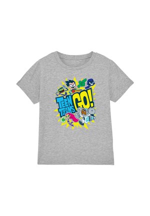Warner Brothers, TEEN TITANS GO/GO UNISEX - Print T-shirt - mottled light grey