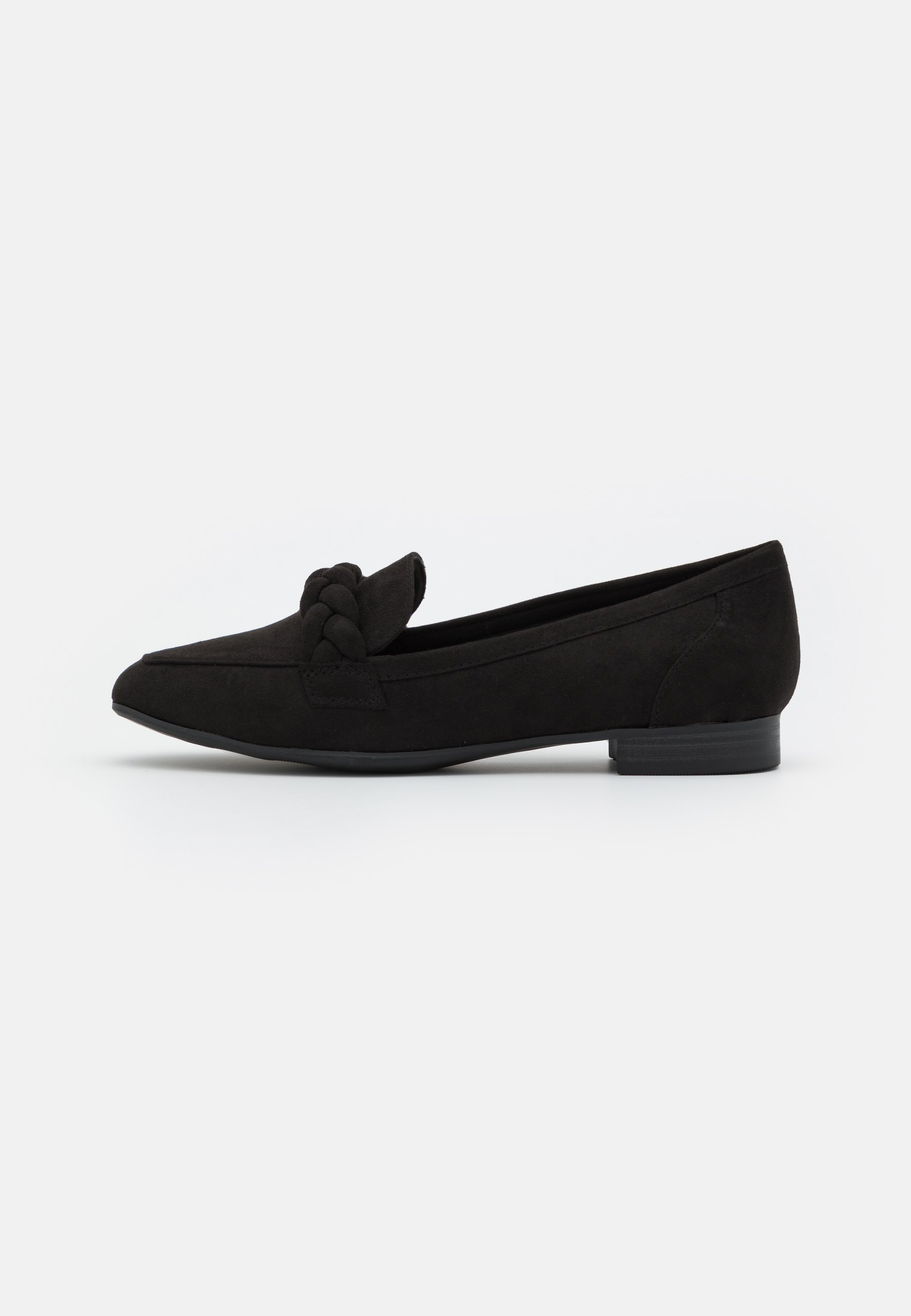 Black loafers