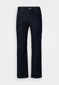 VMTESSA WIDE JEANS CURVE - Wide leg - dark blue denim