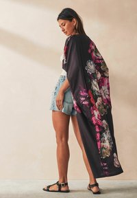 Next MAXI KIMONO COVER-UP - Vasaras jaka - black floral
