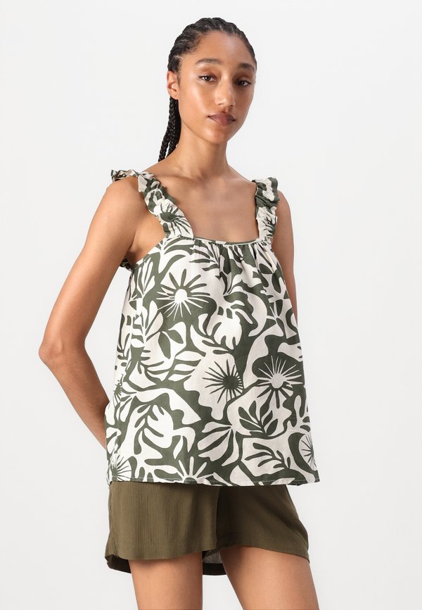 OLMJAKIRI RUFFLE STRAP SINGLET - Top - kalamata4